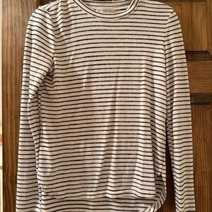 Banana Republic Black and White Striped Top